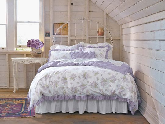 Letto in ferro battuto bianco stile shabby chic